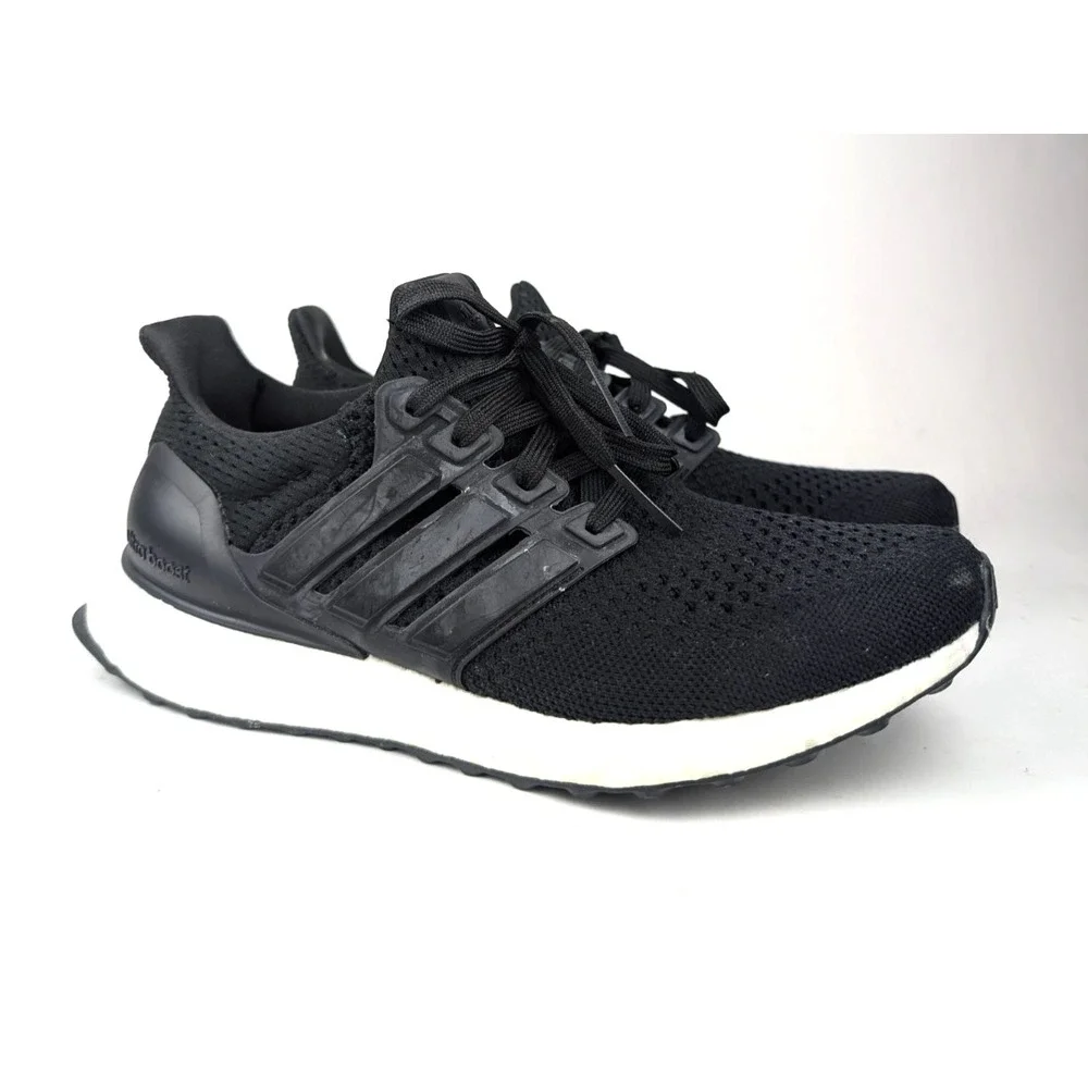 Adidas Ultraboost 1.0 Running Shoes Sneakers Black White Womens Size 7